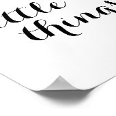 ポス感動的タ「楽しむ小さなもの」 ポスター (角)