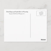 ポス感動的トカード – ティートンズ&スネーク川 ポストカード (裏面)