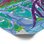 ポス王室のター、ティール(緑がかった色) ポスター (角)