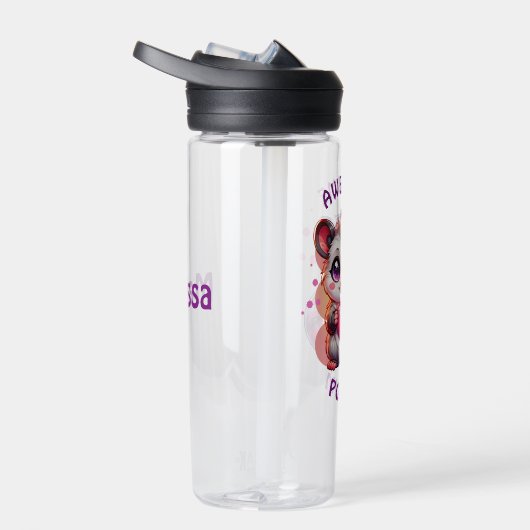 ポス素晴らしム | かわいい漫画のオポッサム ウォーターボトル (右面)