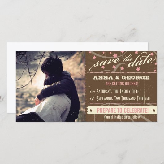 ポス素朴ター：ストロベリームース日付を保存 セーブザデート (正面/裏面)