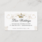 ポス結婚ズエレガントクラウン金ゴールド白 エンクロージャーカード (裏面)