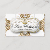ポス結婚ズエレガントクラウン金ゴールド白 エンクロージャーカード (正面)