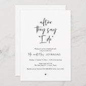 ポス結婚トのブランチ、彼らが私に言った後 招待状 (正面/裏面)