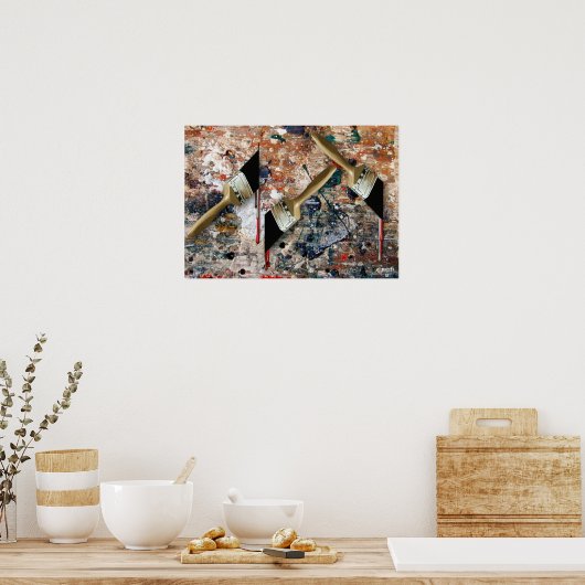 ポス絵を描ター ポスター (キッチン)