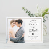 ポス縁どフォト結婚式招待状PBD 招待状 (スタンド正面)