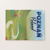 ポズナン・ポーランド旅行ポスター。 ジグソーパズル (横)