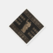 ポセイドンとギリシャのミアンダーオーナメント スタンダードカクテルナプキン (角)