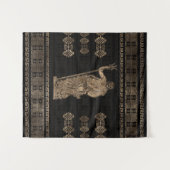 ポセイドンとギリシャの蛇行オーナメント タペストリー (正面(横))