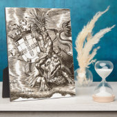 ポセイドンとシールド フォトプラーク (側面)