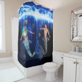 ポセイドンと人魚 シャワーカーテン (インサイチュ)