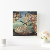 『ポセイドンの女神』サンドロ・ボッティチェッリ スクエア壁時計 (ホーム)