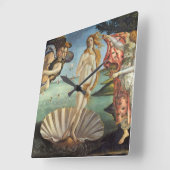 『ポセイドンの女神』サンドロ・ボッティチェッリ スクエア壁時計 (傾斜)