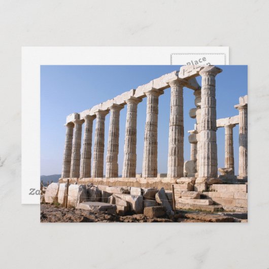 ポセイドンの神殿(ギリシャ) ポストカード (正面/裏面)