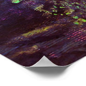 ポセイドンファインアートポインティリズム抽象芸術プリント ポスター (角)