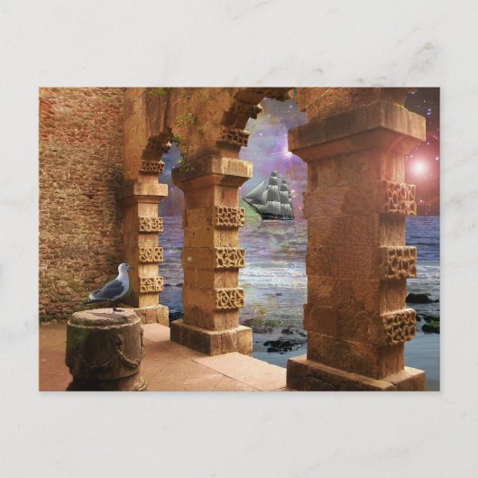 ポセイドン寺院 ポストカード (正面)