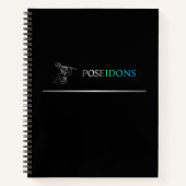 ポセイドン5.5インチx8.5インチ(手渡し離れ)スパイラルノートブック ノートブック (正面)