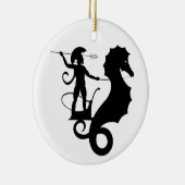 ポセイドン、ギリシャレリーフ、 浮き彫りデザイン セラミックオーナメント (右)