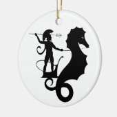 ポセイドン、ギリシャレリーフ、 浮き彫りデザイン セラミックオーナメント (左)