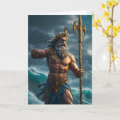 ポセイドン　ゲイ　グリーティングカード カード (黄色い花)