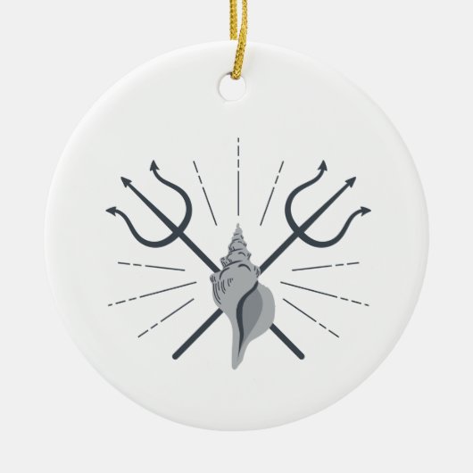 ポセイドン・トリデント セラミックオーナメント (正面)