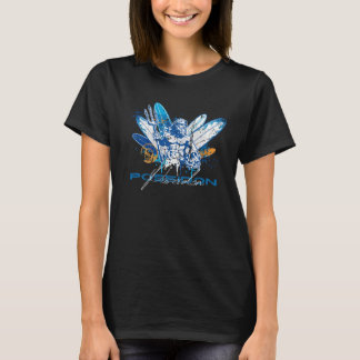 ポセイドン ネプチューン 海の神とサーフィング ギリシャ神話 Tシャツ
