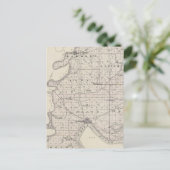 ポゼイ郡の地図 ポストカード (スタンド正面)