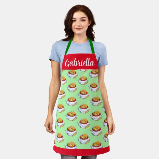 ポゾールロジョデポロ エプロン (着用した状態)