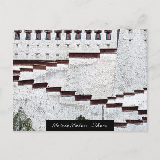 ポタラパレス詳細、ラサ、建築/チベット ポストカード (正面)