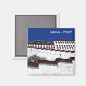 ポタラパレス、ラサ – チベット(冷蔵庫用マグネット) マグネット (正面/裏面)