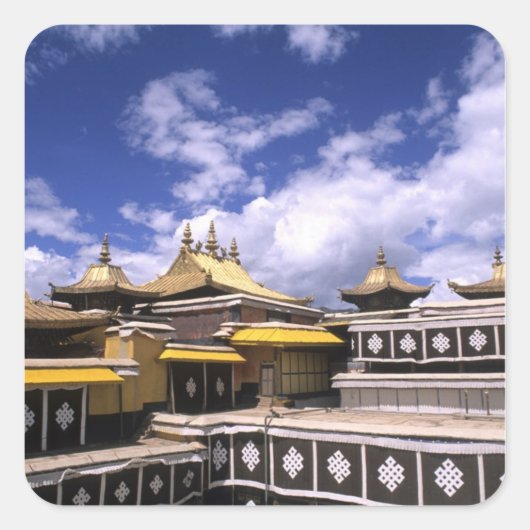 ポタラ宮の内部にステープと自宅 スクエアシール (正面)