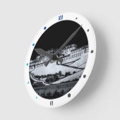 ポタラ宮、ラサ夜、チベット(クロック) ラウンド壁時計 (傾斜)