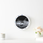 ポタラ宮、ラサ夜、チベット(クロック) ラウンド壁時計 (ホーム)