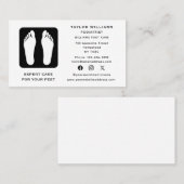 ポダイアトリストリフレクソロジストリフレクソロジーソーシャルメディア 名刺 (正面/裏面)