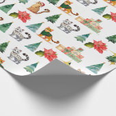 ポチドキャットホリデーラッピング紙（ベンガル、マース） ラッピングペーパー (角)
