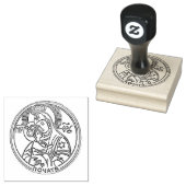 ポチャエフ・ウクライナカトリックの奇跡のメアリーアイコン ラバースタンプ (押印)