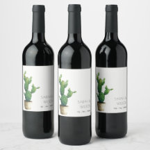 ポッエレガントトミニマルサボテン緑の葉ワインL