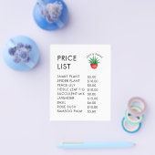 ポッエレガントト工場でのショップ価格リスト表示 チラシ (シングル)