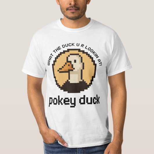 ポッキー・ダック:何見てんだよ! Tシャツ (正面)
