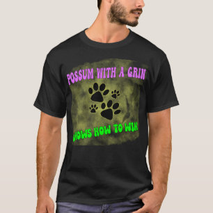 ポッサムおもしろいゴミミーム通り猫 Tシャツ