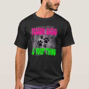 ポッサムおもしろいゴミミーム通り猫 Tシャツ