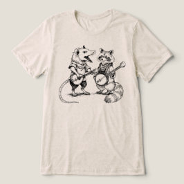 ポッサムとアライグマのバンジョーバンド トライブレンドTシャツ
