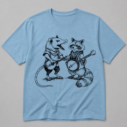 ポッサムとアライグマのバンジョーバンド Tシャツ