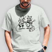 ポッサムとアライグマのバンジョーバンド Tシャツ