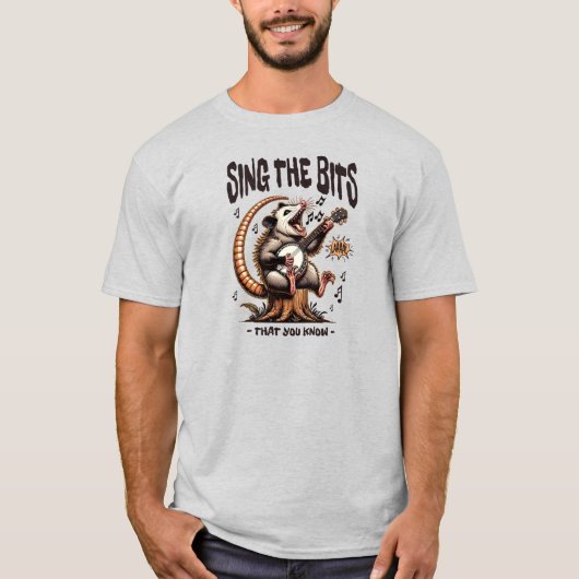 ポッサムのバンジョー ユーモア Tシャツ (正面)