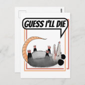 ポッサムの死んだオポッサム遊を死なせると思う ポストカード (正面/裏面)