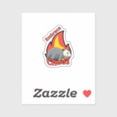 ポッサムは混沌を受け入れ&選択バイオレンスのステッカー シール (シート)