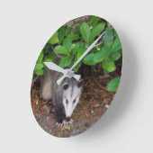 ポッサムアクリル時計 ラウンド壁時計 (傾斜)