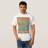 ポッサムキングダム テキサス 地図 Tシャツ (正面フル)