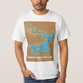 ポッサムキングダム テキサス 地図 Tシャツ (正面)